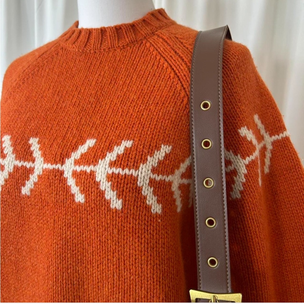 Vintage 2003 Gap Fair Isle 100% Wool Crewneck sweater. - Picture 6 of 8